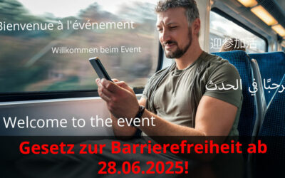 Barrierefreiheitsstärkungsgesetz 2025 (BFSG): So werden Ihre Events barrierefrei