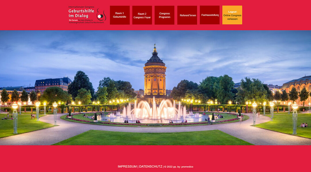 Hybride Congress-Event-Reihe „Geburtshilfedialog“ der Pro Medico GmbH