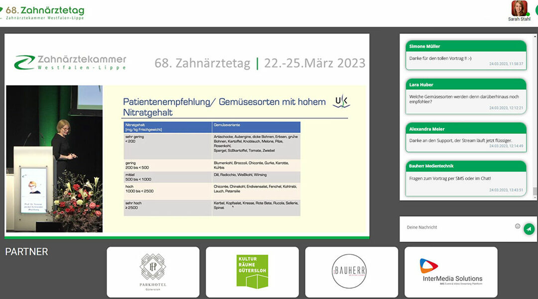 Hybride Event-Reihe „68. Zahnärztetag“ der Zahnärztekammer Westfalen-Lippe
